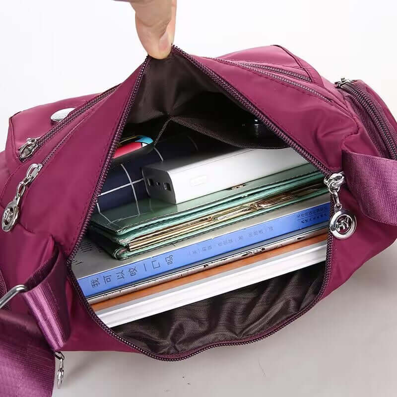 Multi-compartment Single-Shoulder Crossbody Handbag - Lightweight Large-capacity in Cool Colors 🌈