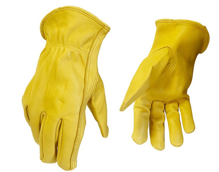 Premium Quality Leather Protection Work Gloves - Durable Non-Slip Cowhide Protection 💪