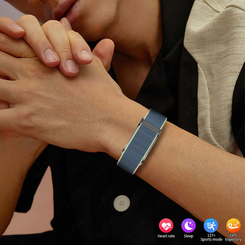 Chic Design Smart Watch - Health Monitoring Screenless Design, Ultra Long Battery Life, Smart Voice Assistant
