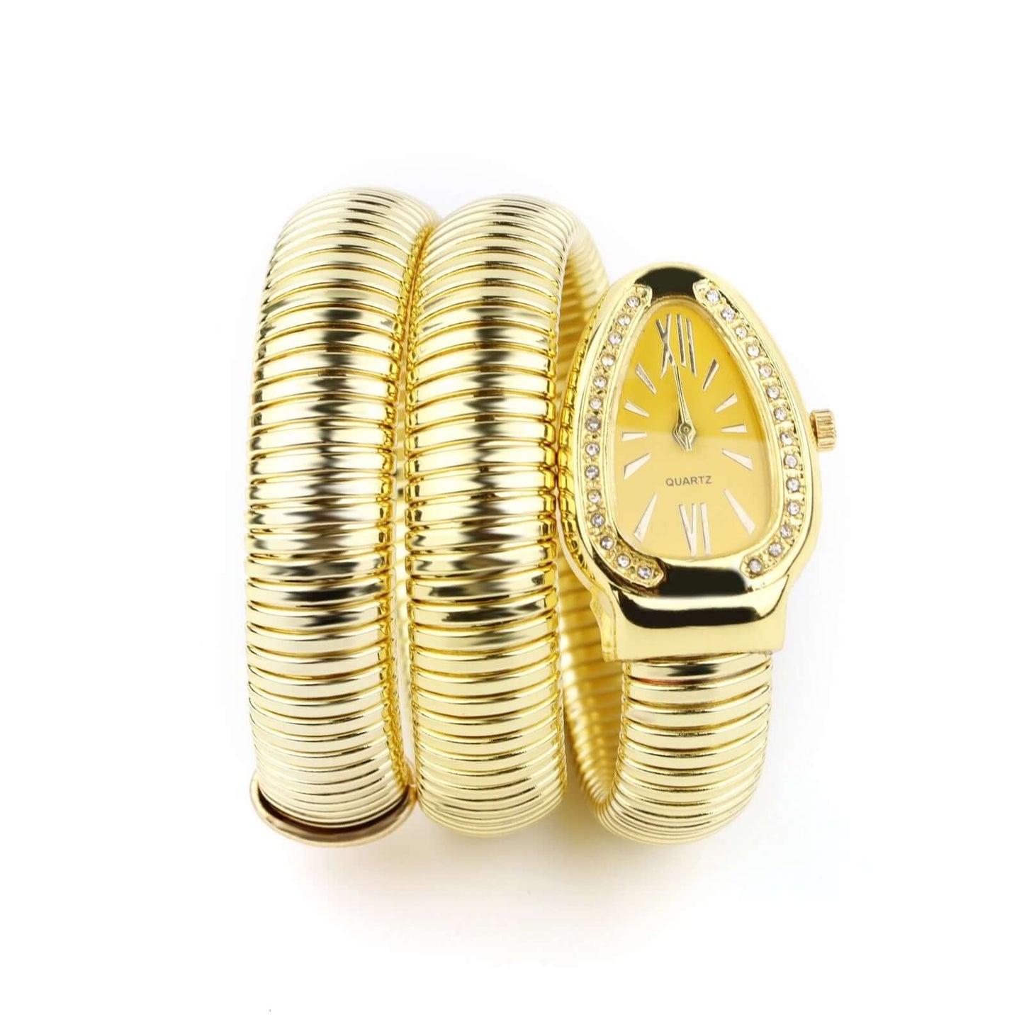 Women's Chic Snake Shaped Watch - Creative Quartz Fashion Bracelet in 4 Color Options