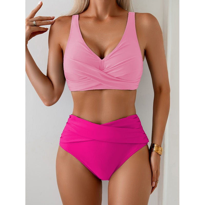 Sexy 2 pc. Bikini Coordinates Set - Popular Casual Beach Swimwear in 5 Color Options 🏖