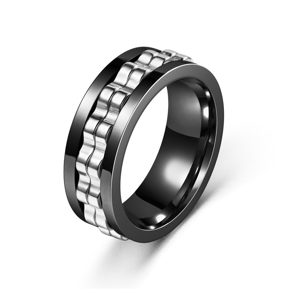 Exclusive Stainless Steel Unique Stress-Relief Ring - Anti-Anxiety Gear