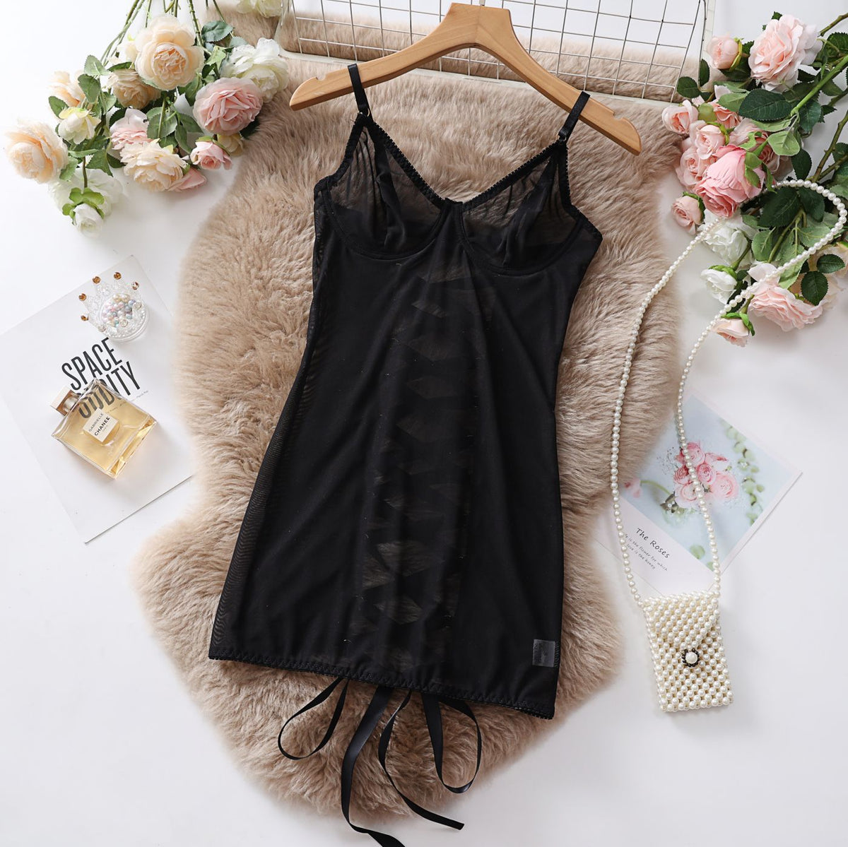 Provocative Mesh Lingerie | Transparent Lace Bodysuit