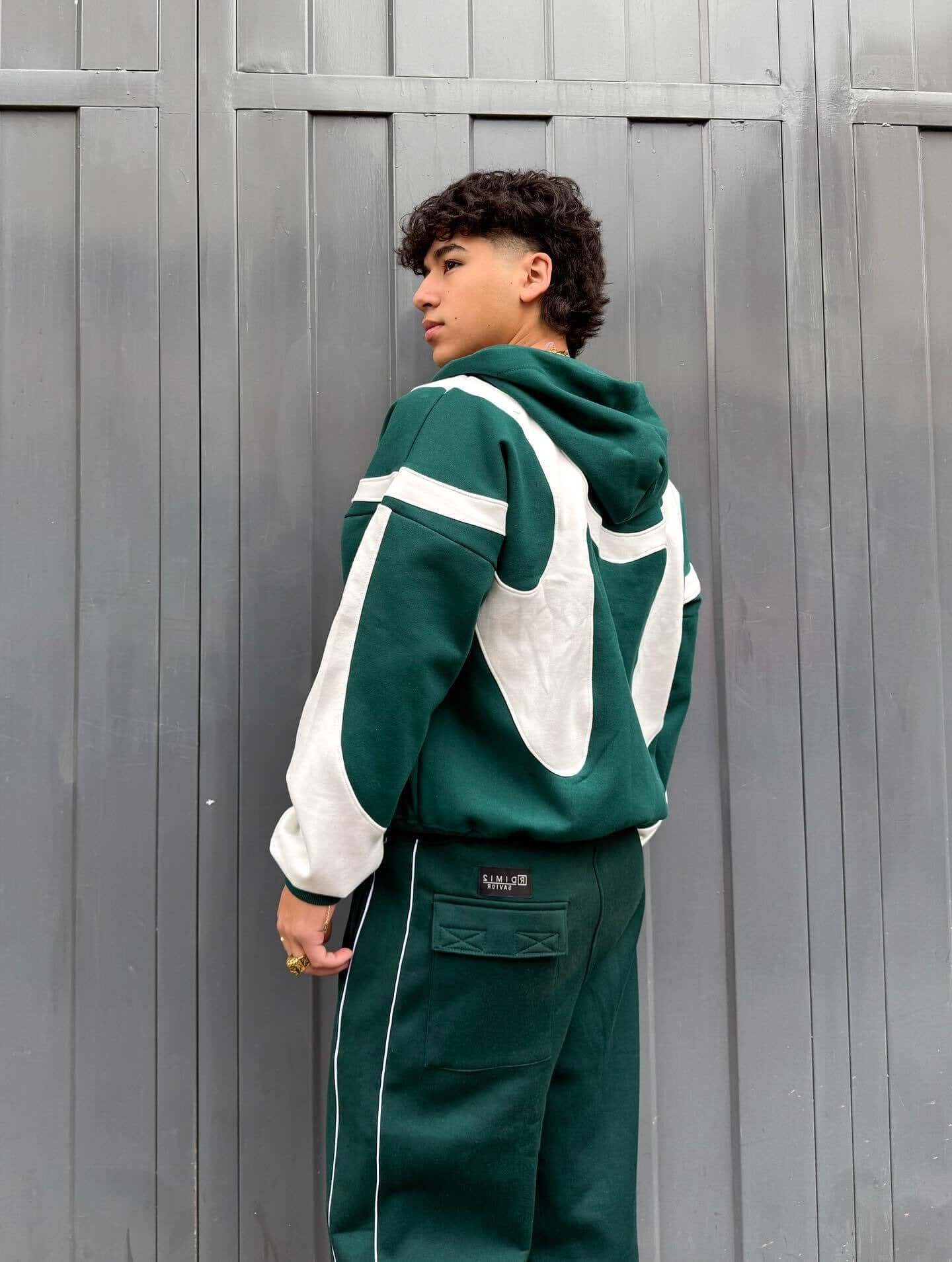 Men's Fashion Patchwork Hooded Jacket - Popular Warm Zip Up Seasonal Essentials