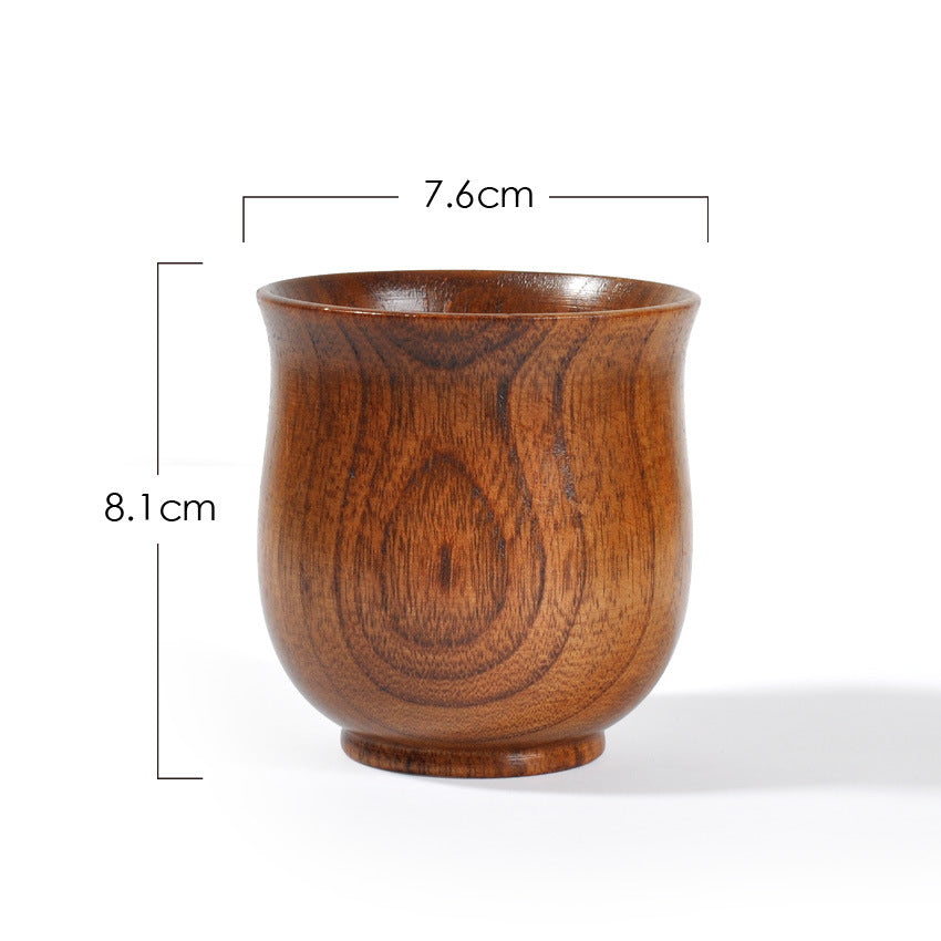 Natural Appeal Sour Jujube Wood Cup -  Ceremonial Tea Cup in Handmade Natural Wood Grain 🫖☕️