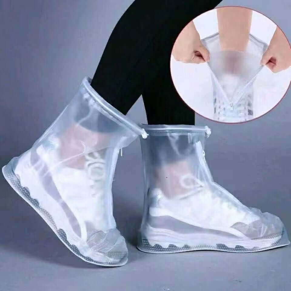 Waterproof PVC Shoe Covers with Zipper - Thickened Low Calf Stay-Dry Covers in 4 Color Options 🌈