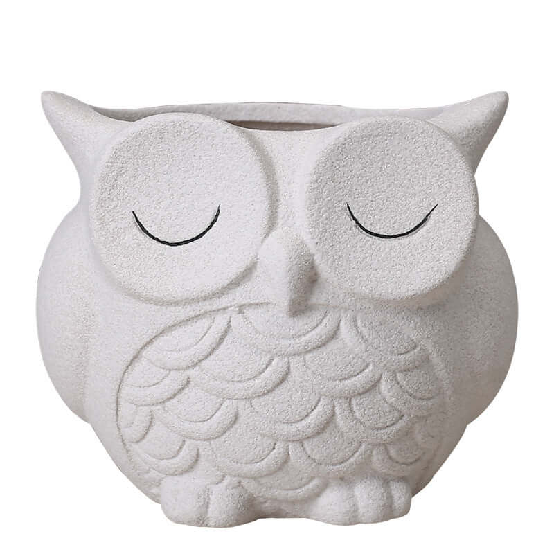Cute Owl 🦉 Flower Pot - Ceramic Indoor Creative Small Desktop Flower Ornaments