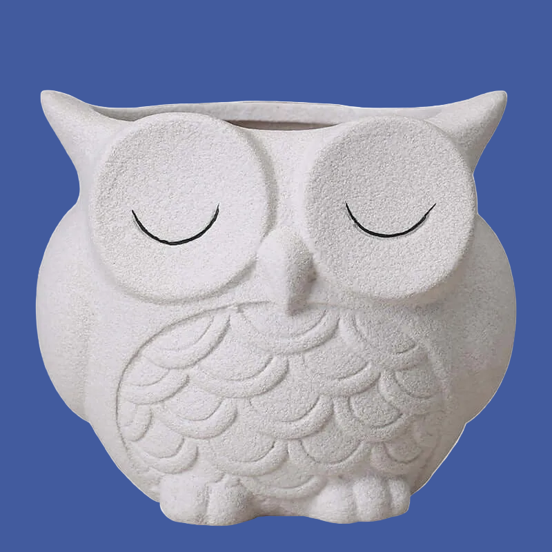 Charming Owl 🦉 Flower Pot - Ceramic Indoor Small Desktop Flower Ornaments - Perfect Housewarming Gifts ! 💝🎁 Buy Any 4 Color Combinations and Get 10% Off ! ✂️🔖💵
