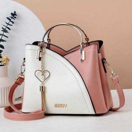 Women's Trendy Handbag - Chic Style Color Block Large Capacity Shoulder Crossbody Bag 👜