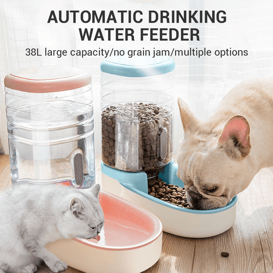 Stylish Automatic Pet Feeder Water OR Food Dispenser - EX-Large Capacity Smart Gravity Fed Design 🦮🐈‍⬛️