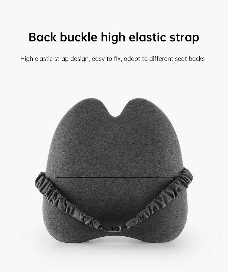 Extra Dense Lumbar Pillow - Patented Ergonomic Multi-Region Firm Back Support for Lower Back Pain