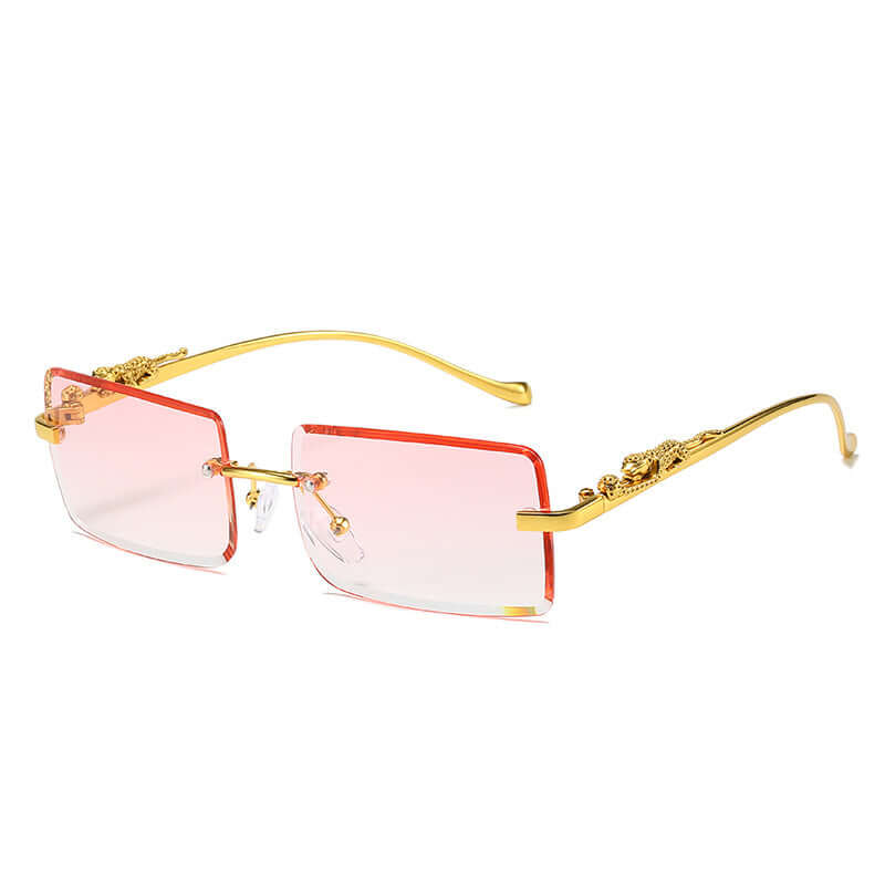 Chic Fashion Trendy Rimless Square Sunglasses 😎 Anti-Glare UV 400 Protection
