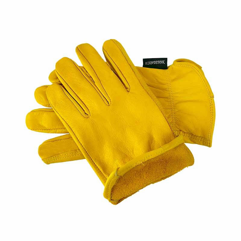 Premium Quality Leather Protection Work Gloves - Durable Non-Slip Cowhide Protection 💪