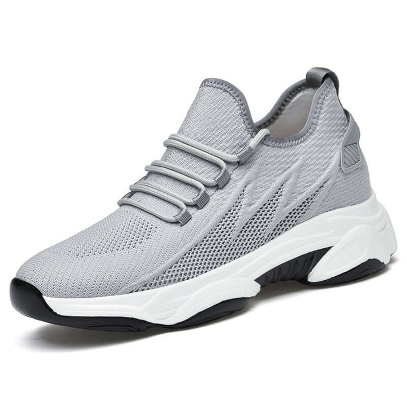 Stylish Casual Unisex Sneakers - Lightweight Breathable Mesh Fly Weave Unique Height Increasing