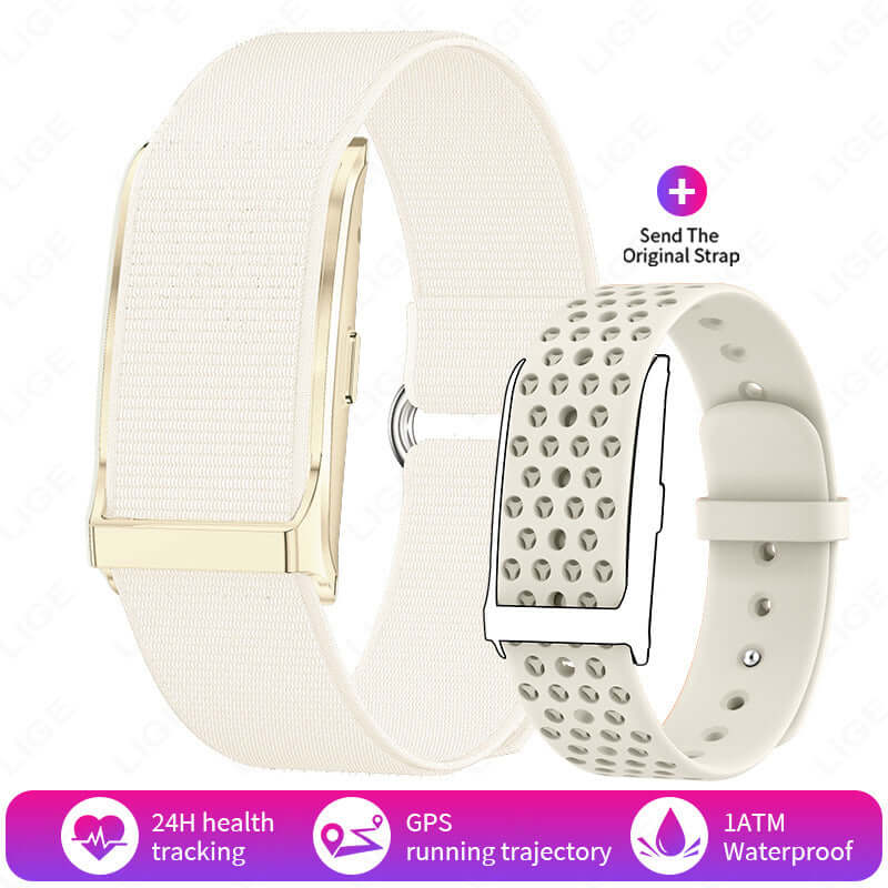 Chic Design Smart Watch - Health Monitoring Screenless Design, Ultra Long Battery Life, Smart Voice Assistant