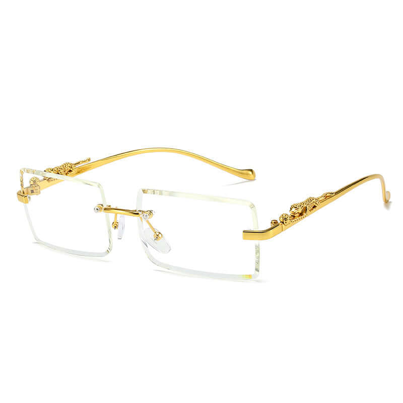 Chic Fashion Trendy Rimless Square Sunglasses 😎 Anti-Glare UV 400 Protection