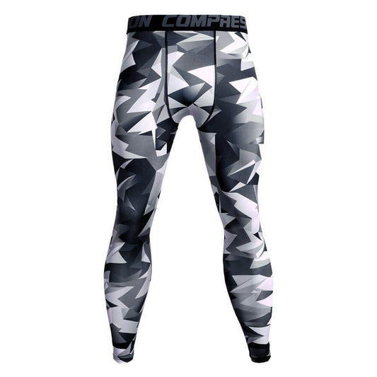 Men's Camouflage Compression Pants - Fitness & Sports Leggings