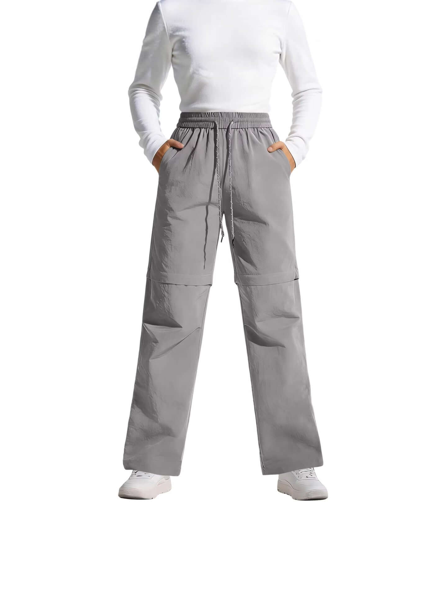 Women's Convertible Recreation Pants - Waterproof Quick-Dry Cargo Trousers with Zip-Off Legs