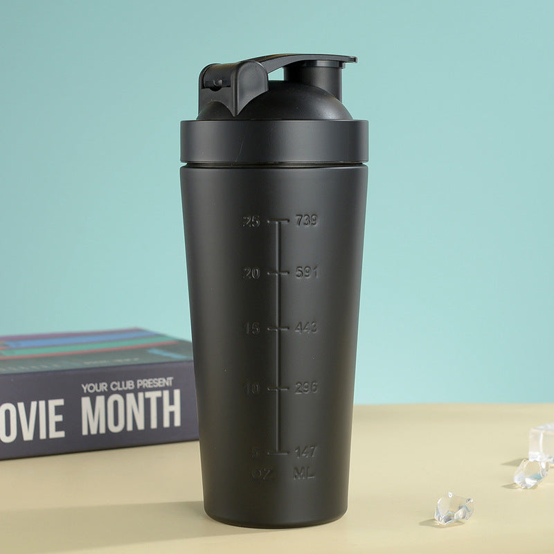 Sleek Durable 304 Stainless Steel Protein Shaker Bottle with Mixing Ball - Leak-Proof for Fitness & Sports ❄️♨️