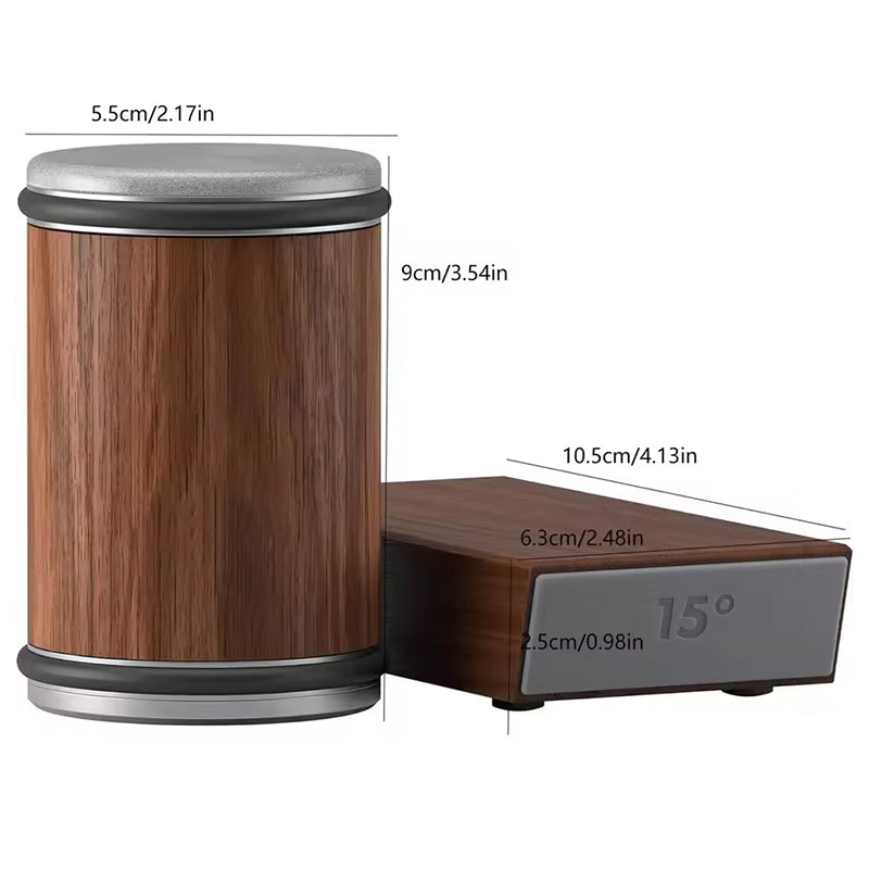 15° & 20° Knife Sharpener Kit - Magnetic Rolling Sharpening Tool with Grinding Stones * Chef Ready ! 👨‍🍳