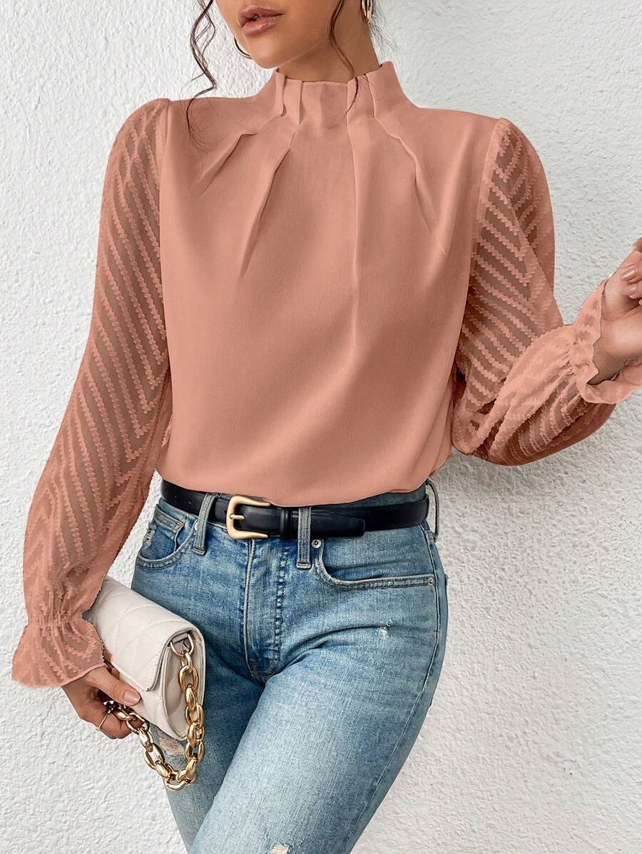 Women's Stunning New Autumn & Winter Long Sleeve Top with Beautiful Sleeve Design, Great Autumn Colors ! 🍁