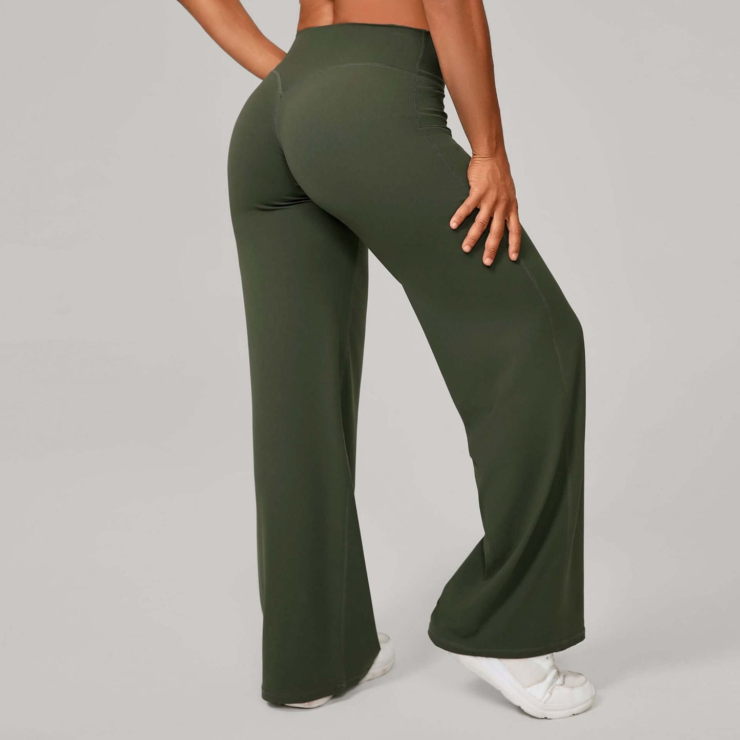 Women's High-Waisted Straight Leg Yoga Pants - Chic Sports Fashion in Massive Color Selection ! 🌈