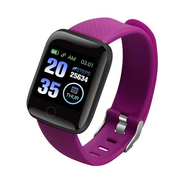 D20 Unisex Waterproof Sport Smartwatch - Large Readable Display - Bluetooth, Heart Rate, Blood Pressure Monitor + More