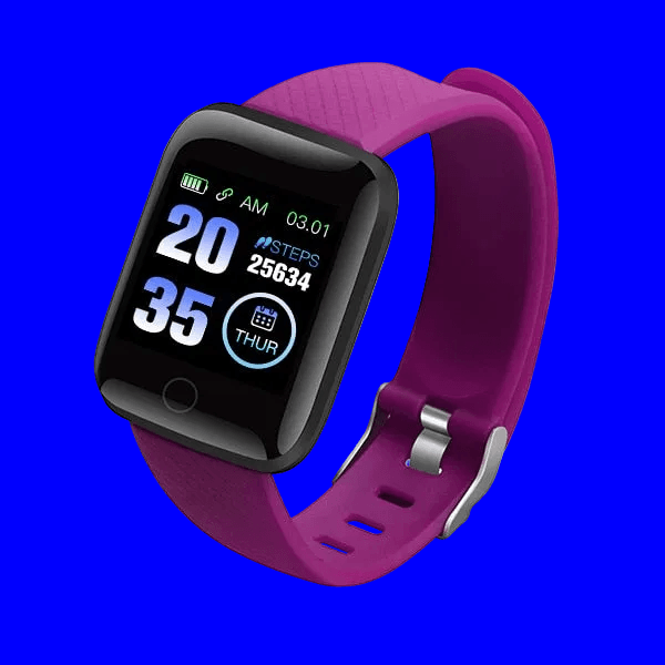 D20 Unisex Waterproof Sport Smartwatch - Large Readable Display - Bluetooth, Heart Rate, Blood Pressure Monitor + More