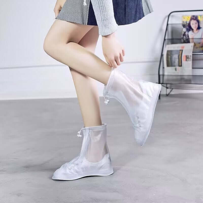 Waterproof PVC Shoe Covers with Zipper - Thickened Low Calf Stay-Dry Covers in 4 Color Options 🌈