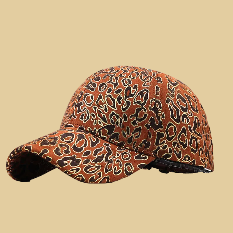 Hip Trendy Streetwear Baseball Hat - Unisex Bronzing Leopard Print