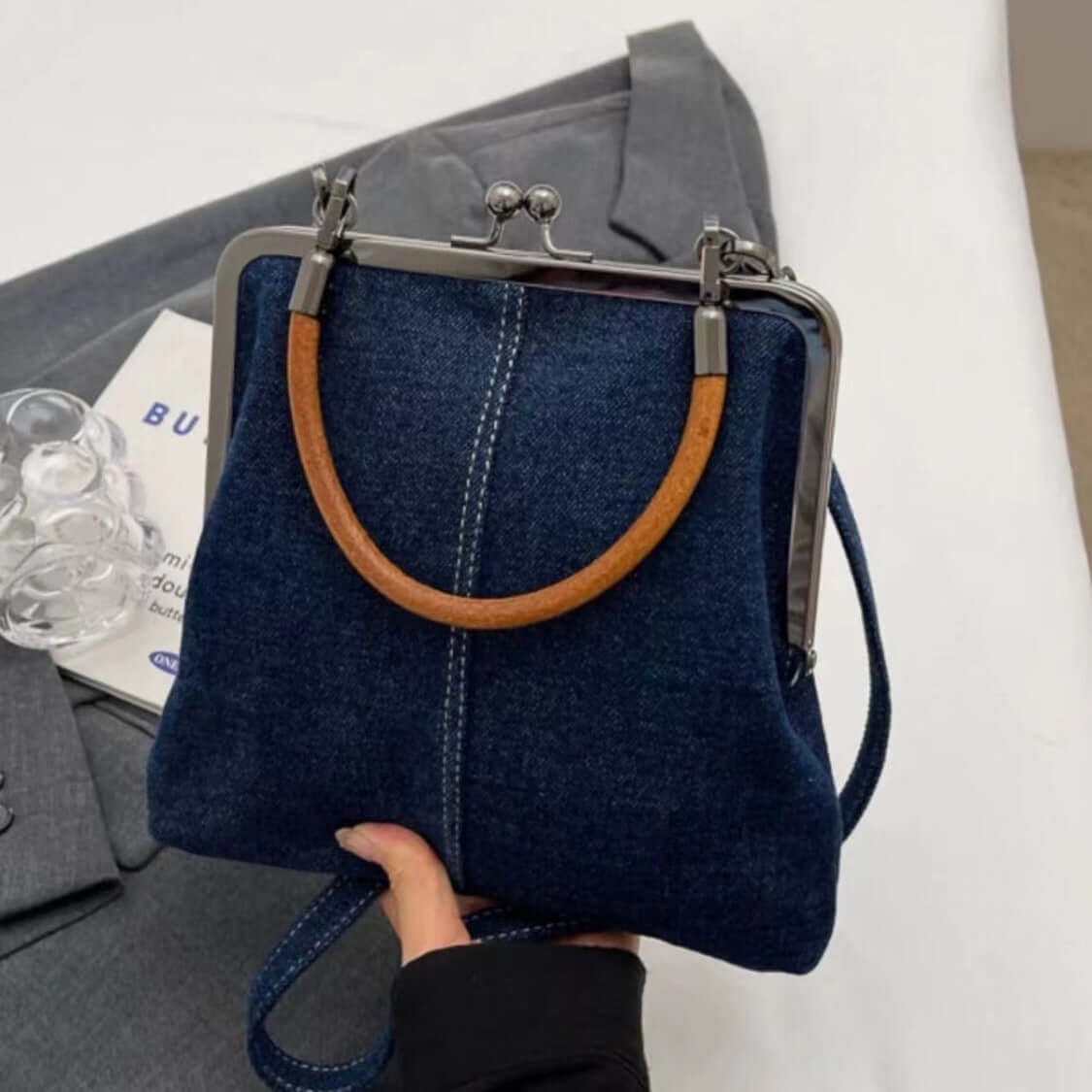 Women's Chic Denim Small Cross-body & Handbag - Popular Trending Best Seller !🏆