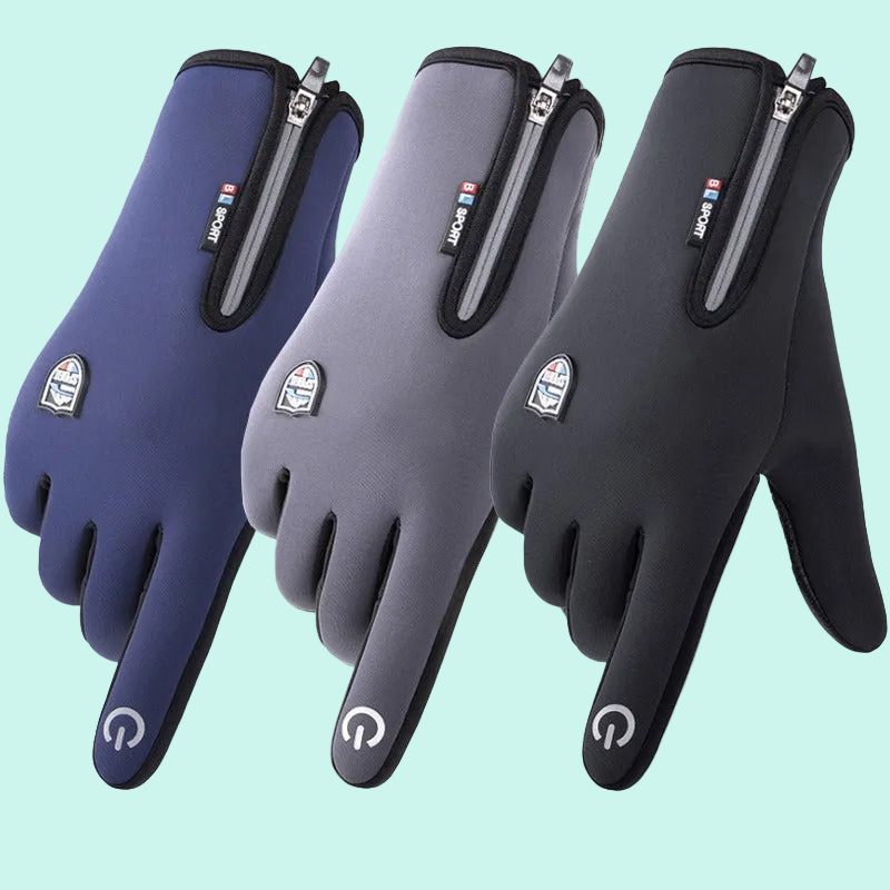 Thermal Warm Outdoor Gloves 🧤 Durable Zip Tight Windproof & Waterproof Touchscreen Sensitivity