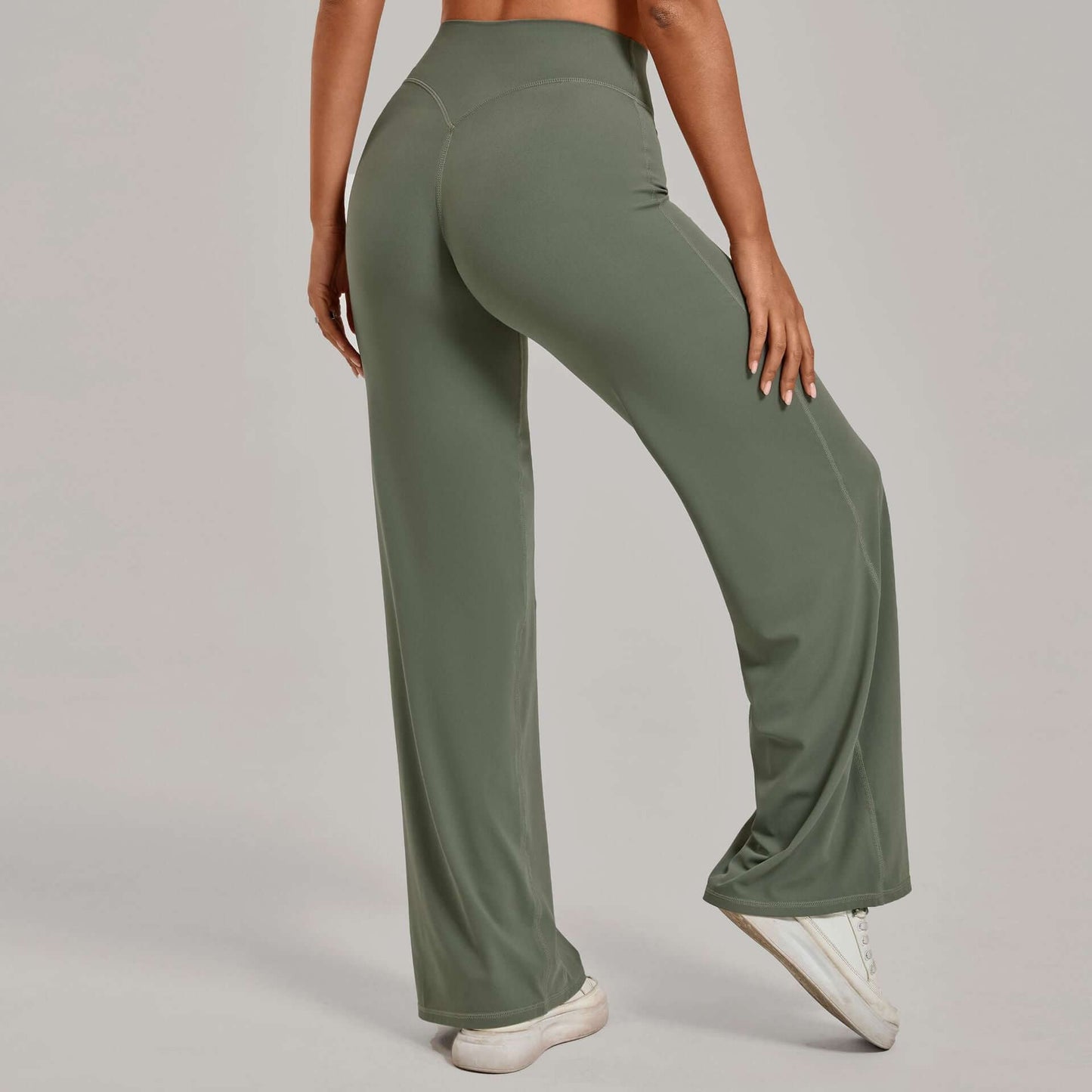 Women's High-Waisted Straight Leg Yoga Pants - Chic Sports Fashion in Massive Color Selection ! 🌈