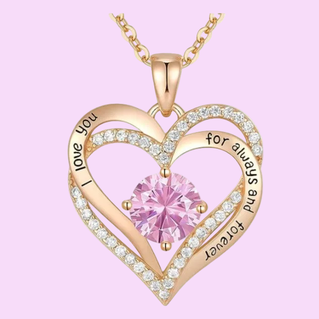 Stunning & Luxurious Women's Pendant Necklace - Rose Gold & Silver High-quality Keepsakes