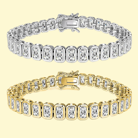 Chic Square Full Zircon Iced Out Tennis Bracelet