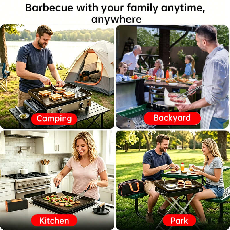 Incredible 29 pc. PRO Grade Stainless Steel BBQ Tools Set w/ Burger Press, Spatula, Egg Ring, & Much More !
