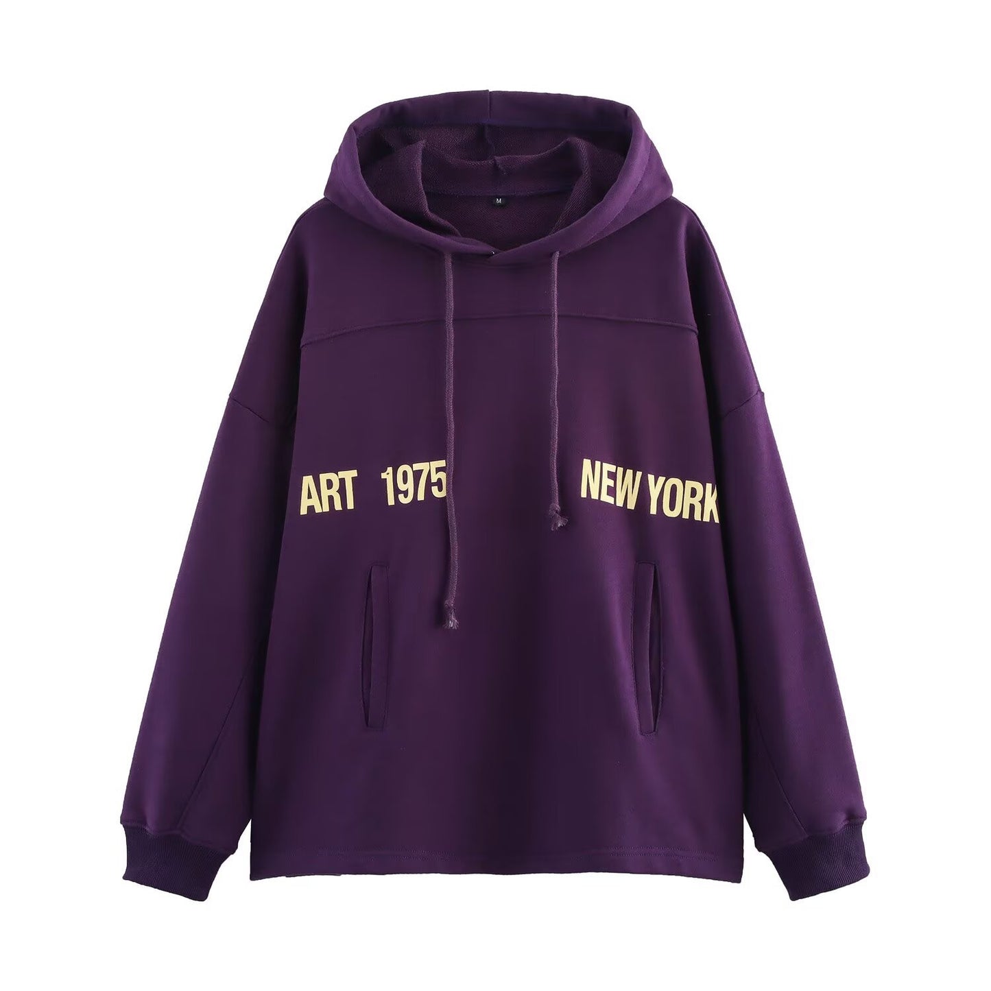 Women's 'New York Art' Sweatshirt - Popular Trending Purple Polyester Pullover Hoodie ♨️💜