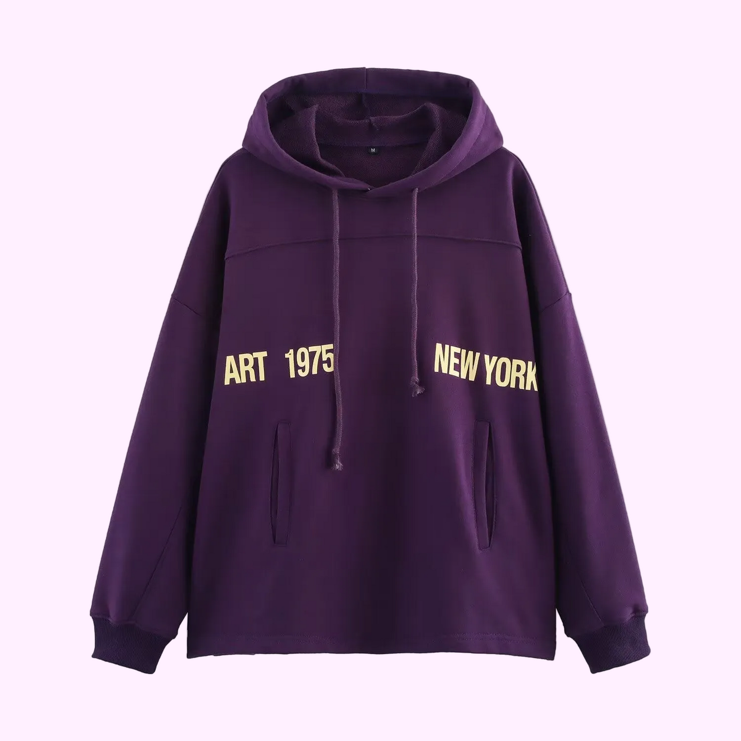Women's 'New York Art' Sweatshirt - Popular Trending Purple Polyester Pullover Hoodie ♨️💜