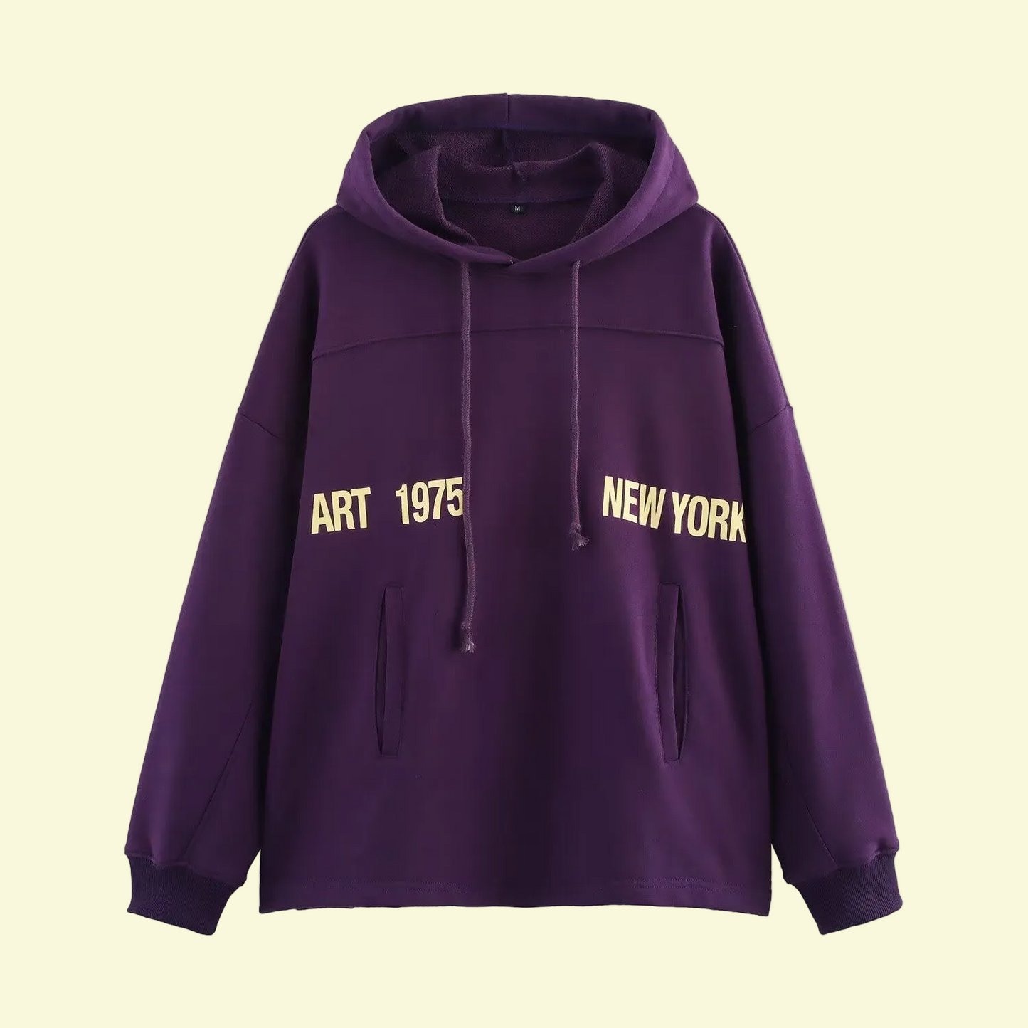 Women's 'New York Art' Sweatshirt - Popular Trending Purple Polyester Pullover Hoodie ♨️💜