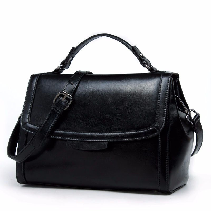 Women's Chic GENUINE LEATHER Handbag 👜 High Quality Cowhide with Large Storage Capacity