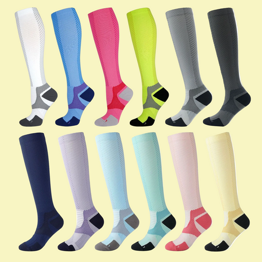 Colorful Unisex Sports Compression Calf Length Socks - Soccer Uniform Favorites ! ⚽️❣️