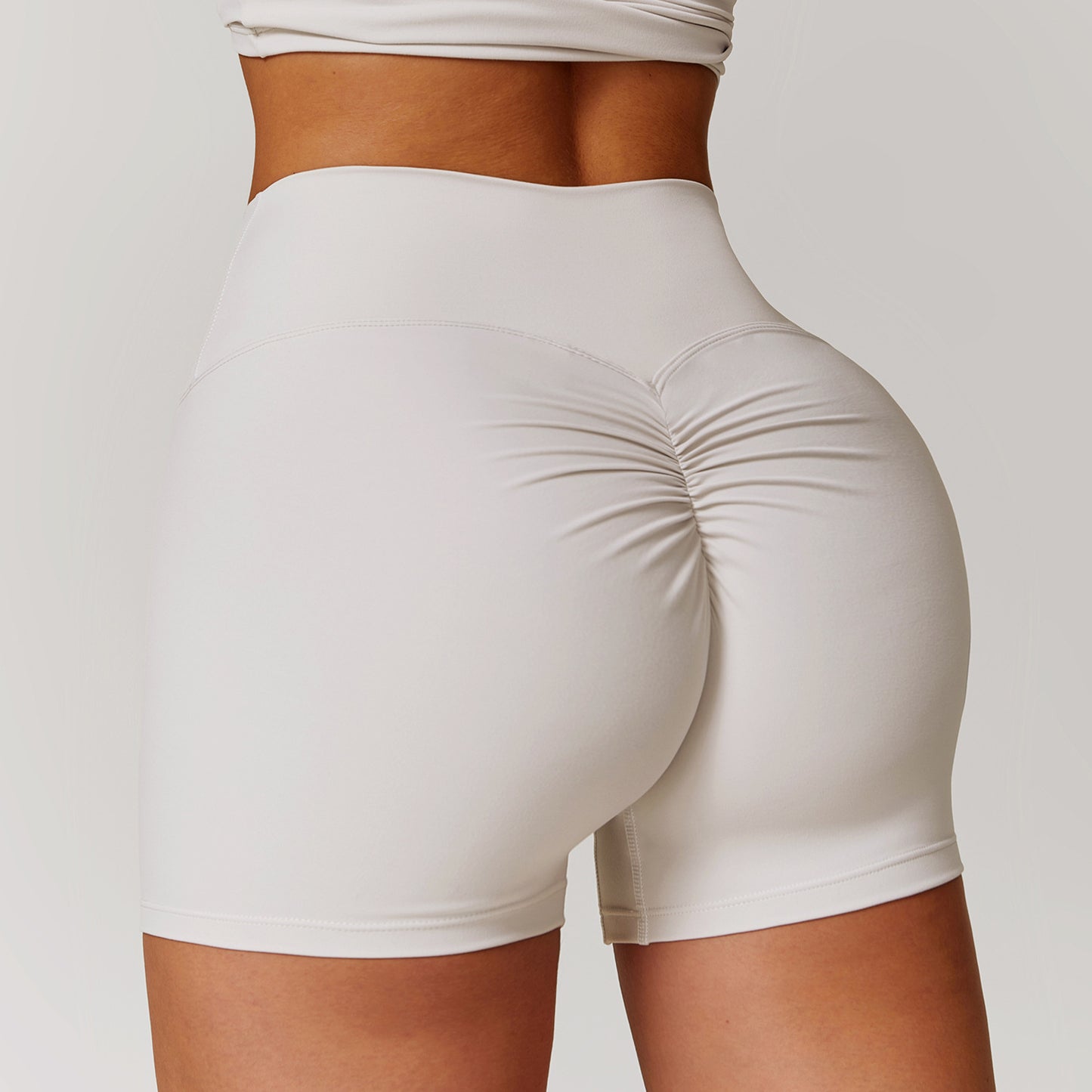 Sexy High Waist Tight Fit Yoga Shorts - Cinching Belly, Peach Lifting Buttocks, Running + Fitness 🧘‍♂️🏃‍♀️