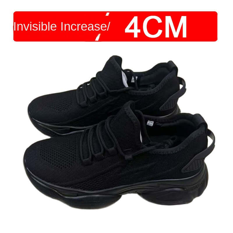 Stylish Casual Unisex Sneakers - Lightweight Breathable Mesh Fly Weave Unique Height Increasing