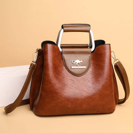 Women's Unique Design Shoulder Tote Bag - Large Capacity & Reinforced Double Handle 👜