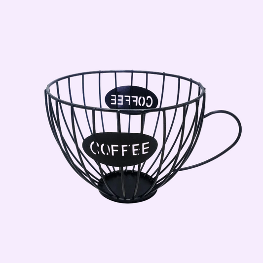 Chic Decorative Cofffee Espresso Capsule Pod & Tea Bag Holder - Striking Steel Kitchen Decor ☕️ 🆒️