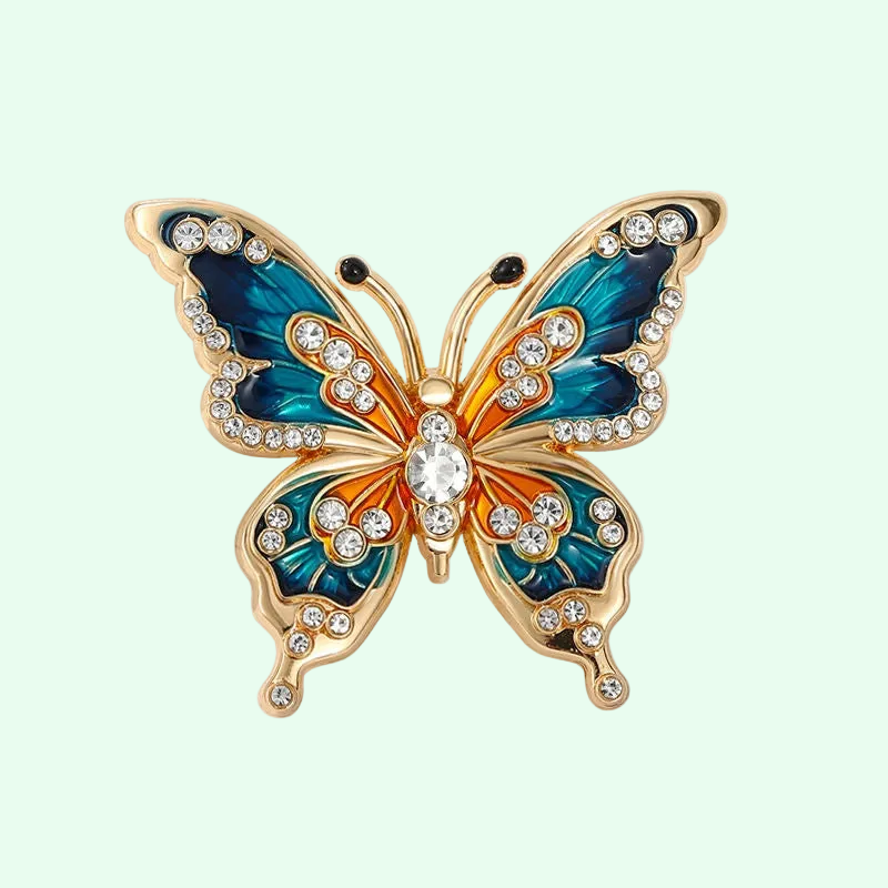 Women's Gorgeous Enamel Painted Butterfly Brooch 🦋 Elegant Accessory for Any Outfit !