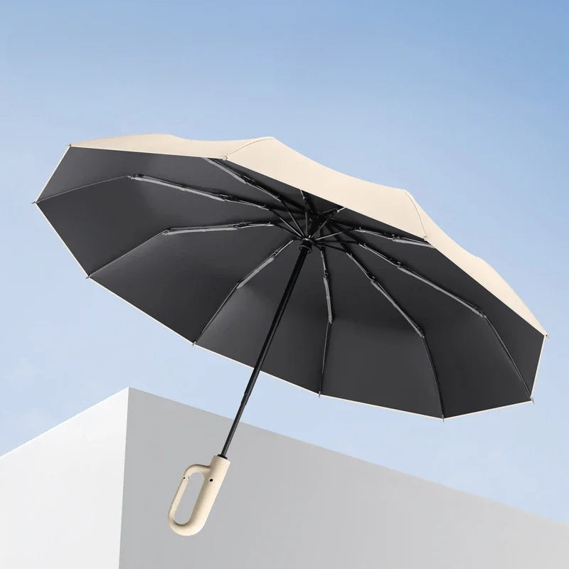 Unisex Folding Sunshade Umbrella - Automatic Ring Umbrella Rain and UV Sun Protection