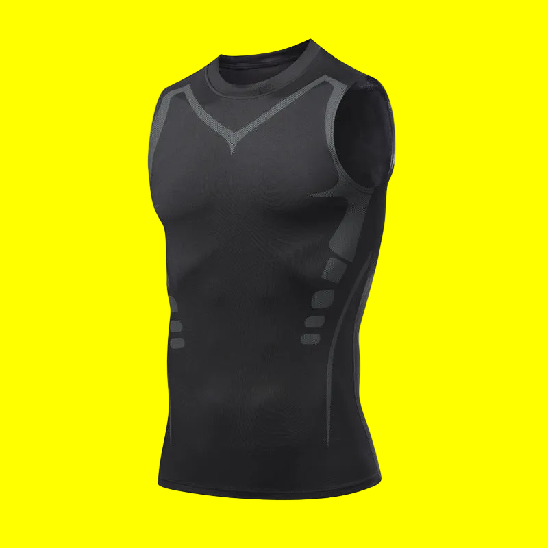 Quick-dry Men's Fitted Sports & Fitness Vest 💪 Sleeveless Elastic Breathable Moisture-wicking