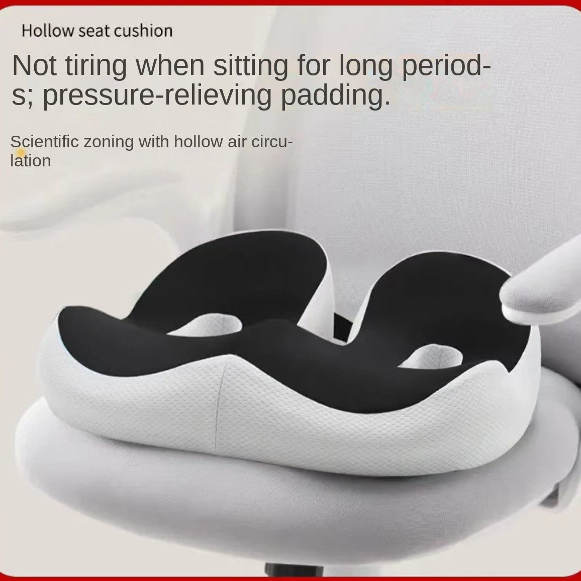 Best Selling Seat Cushion - Back Pain Prevention & Posture Aid - Thick Memory Foam for Long Sitting Periods