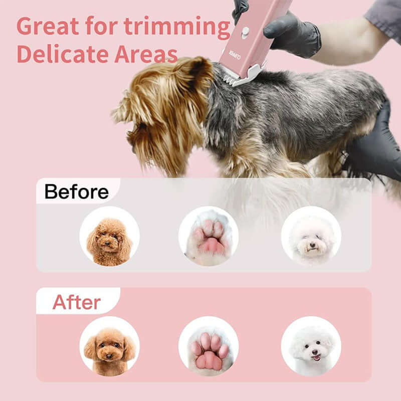 Professional Cordless Pet Clippers - Waterproof & Quiet Dog & Cat Grooming Trimmer for Home 🦮 🐈